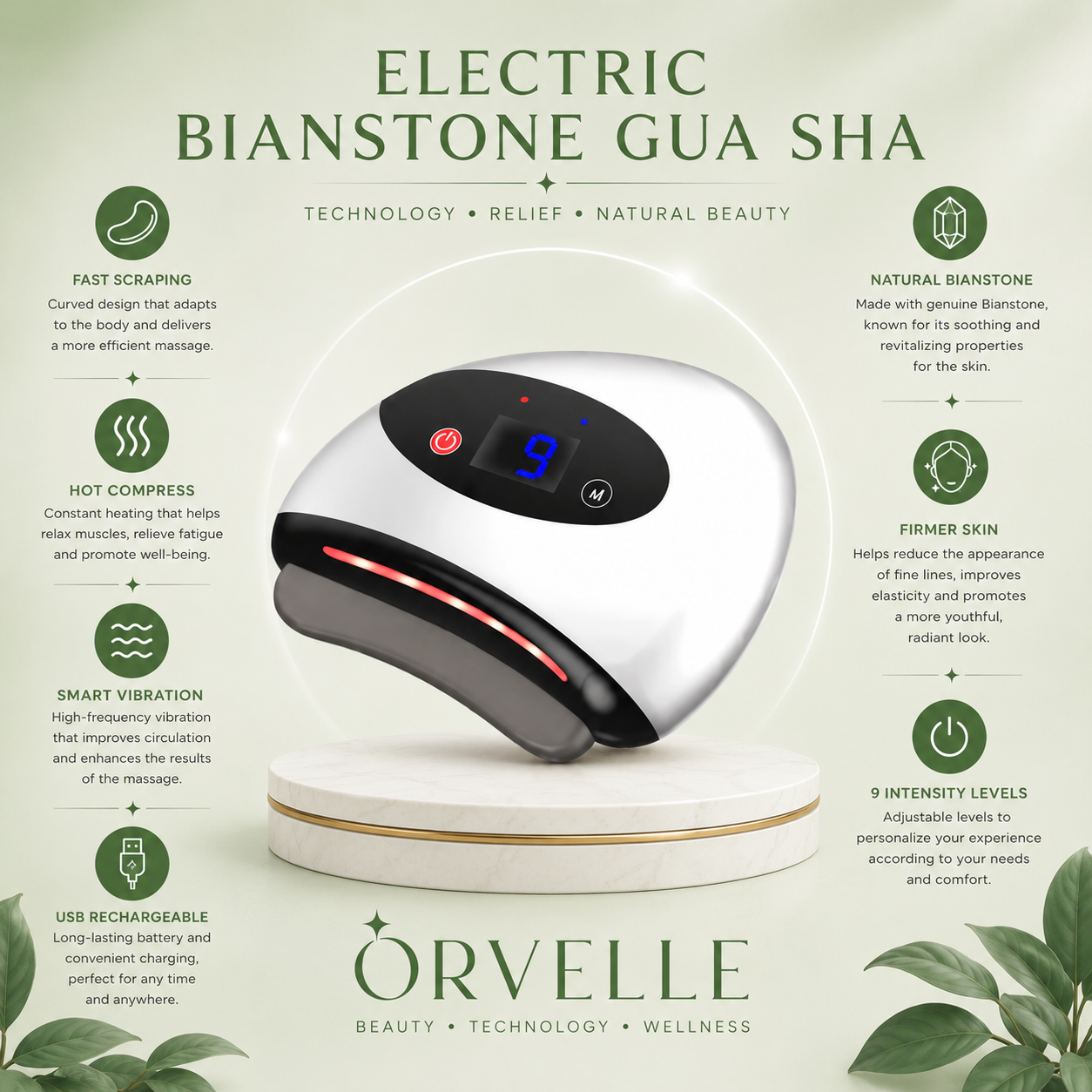 Heated Vibrating Gua Sha Tool