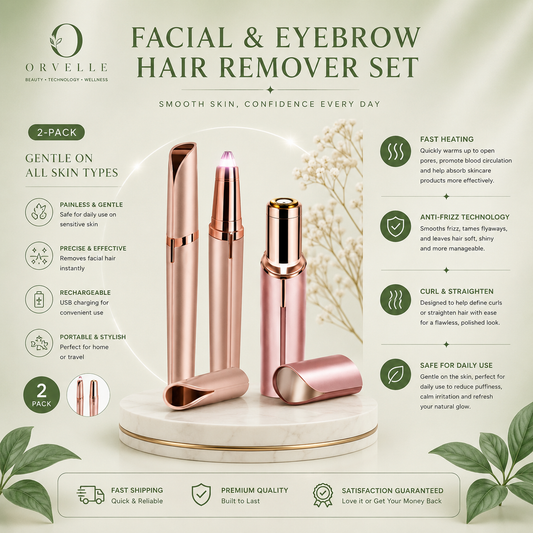 Facial & Eyebrow Hair Remover Set