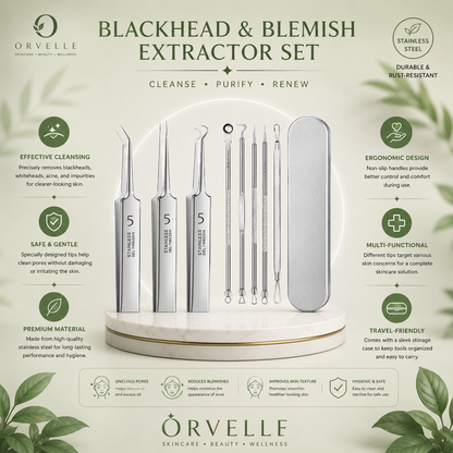 Precision Pimple Extraction Tool Set for Skincare