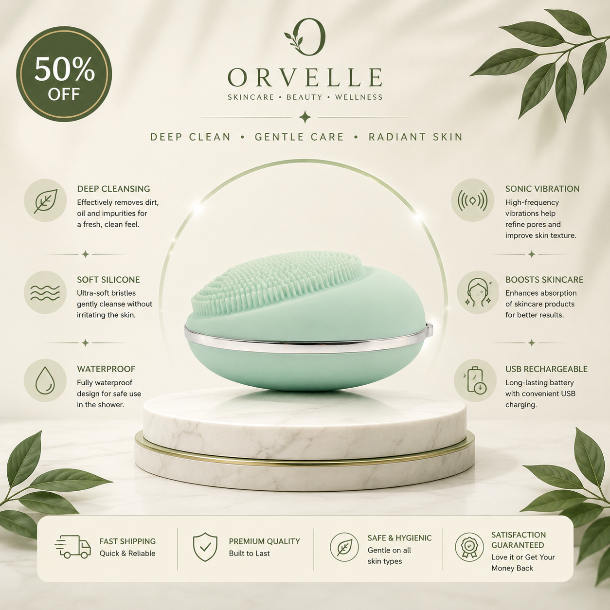 Electric Facial Cleansing Brush