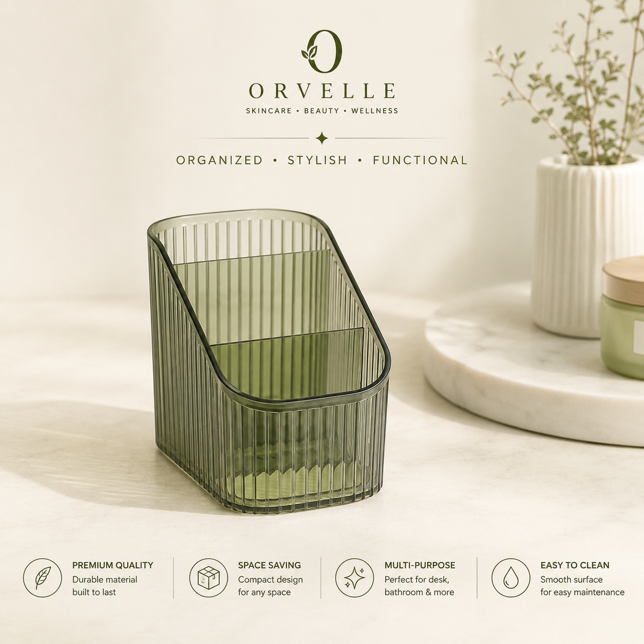 Desktop Makeup Organizer and Skincare