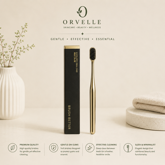 Gold-Plated Soft-Bristle Toothbrush